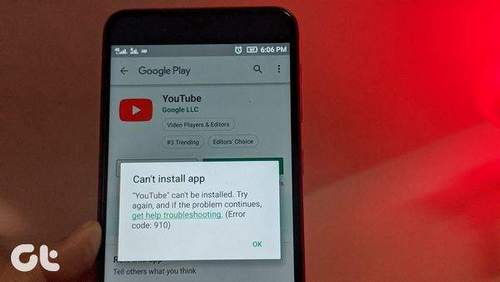 Cannot Install Youtube On Android