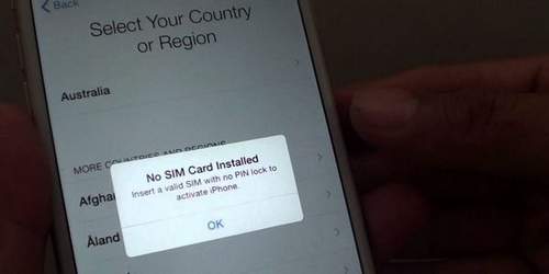Iphone 5 Does Not Turn On Without a SIM Card