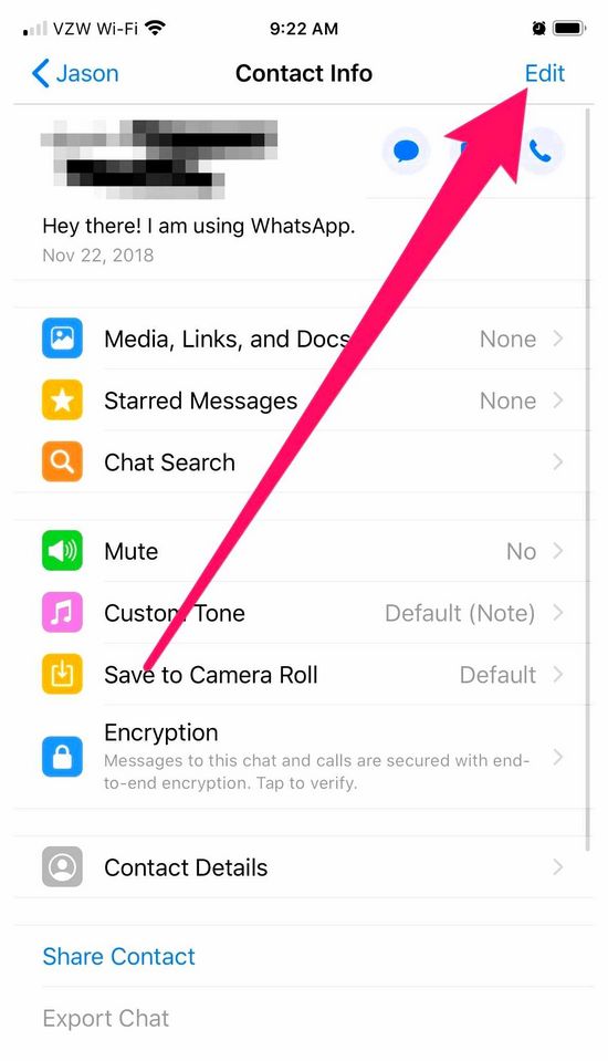 How to Delete Contact From WhatsApp on iPhone