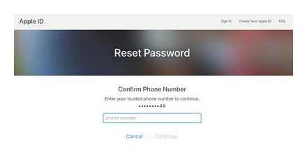 Apple, password, recovery, phone, number