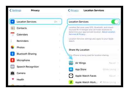 enable, location, data, iphone