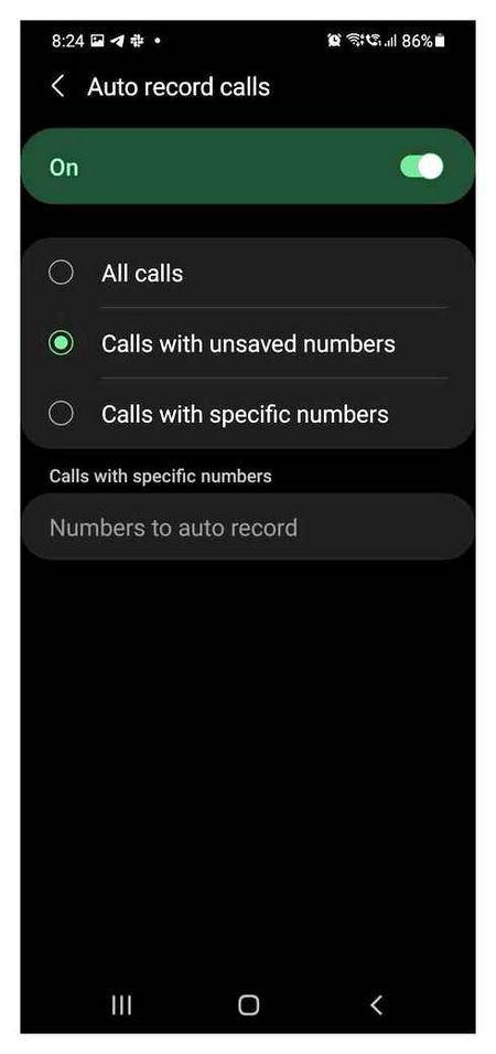 enable, call, recording, samsung