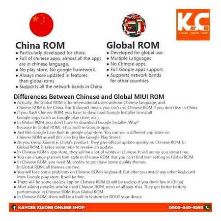 difference, global, version, xiaomi