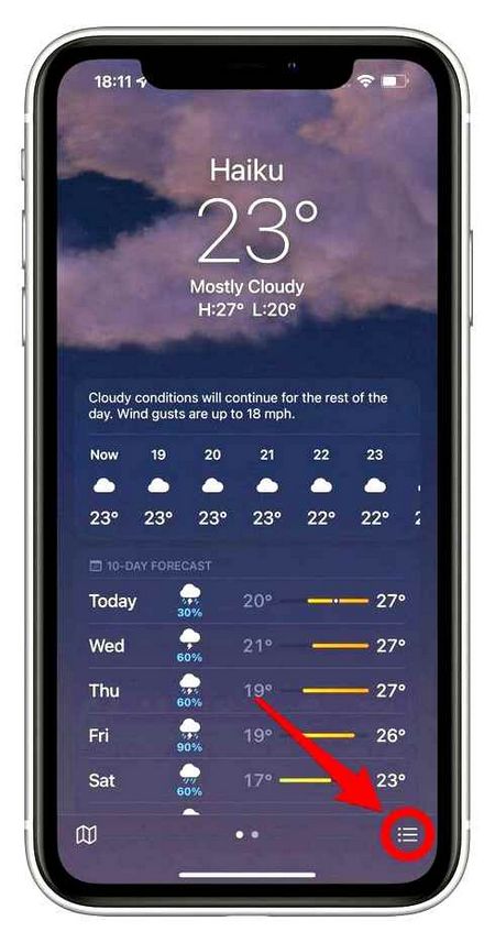weather, your, phone