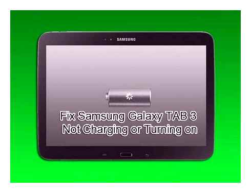 samsung, tablet, does, turn