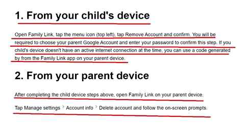 delete, google, children, account, phone