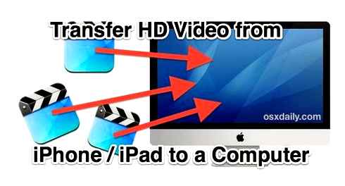 transfer, video, ipad, computer