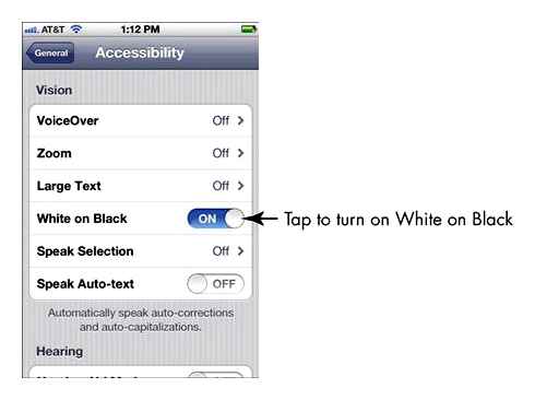 turn, black, white, your, iphone