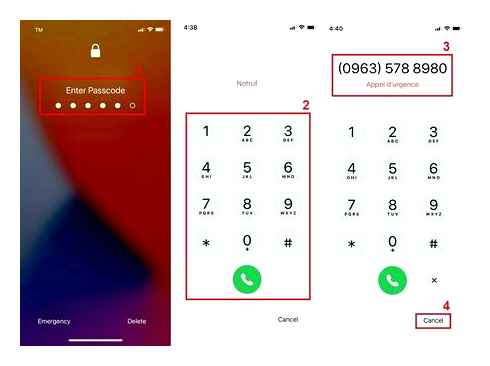 unlock, iphone, using, emergency, call